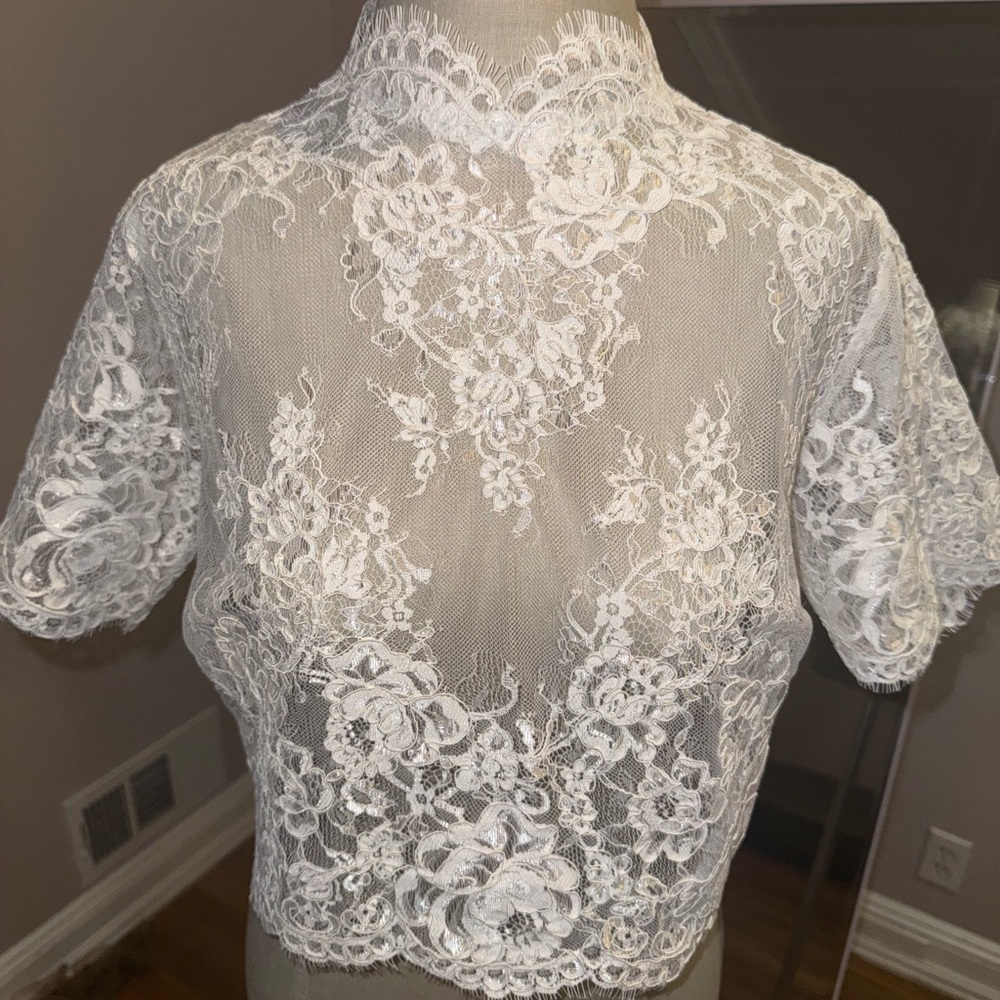 Elegant White Lace Top